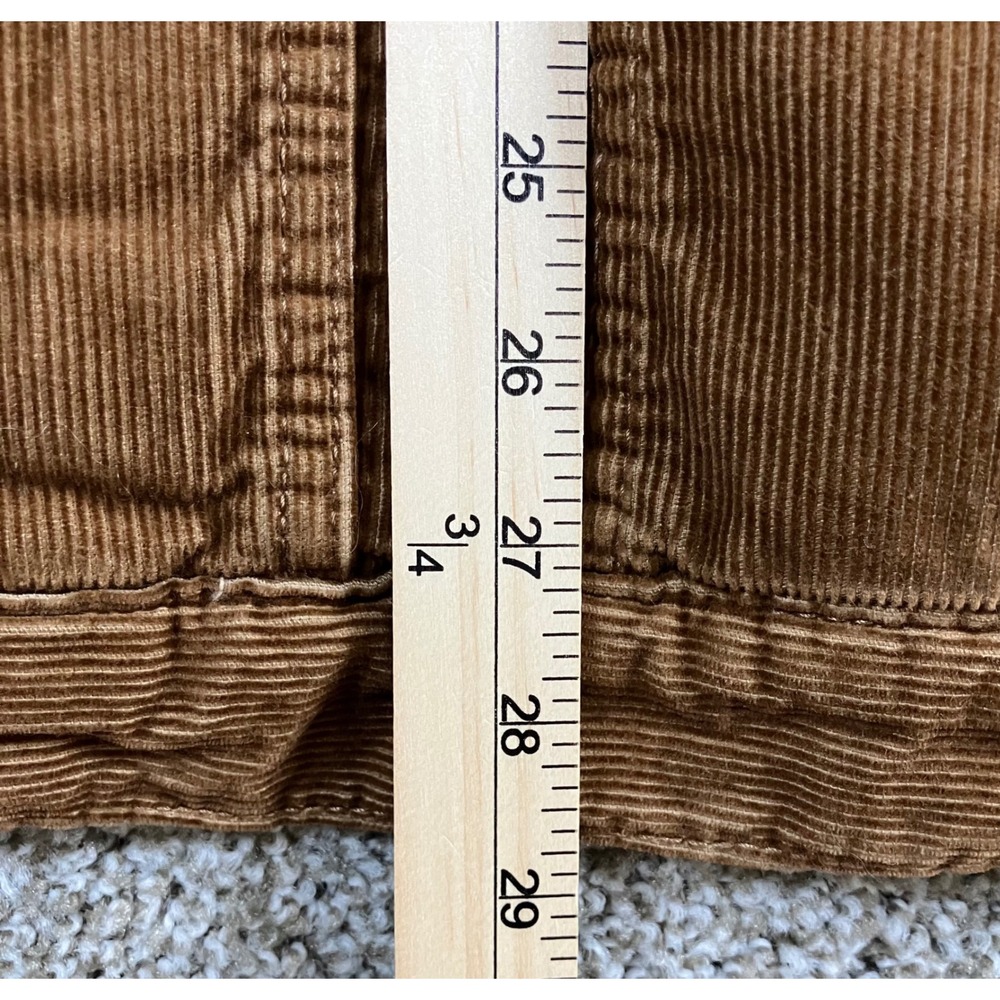 GAP Mens XXL Brown Corduroy Sherpa Lined Trucker Jacket Tan Pockets Insulated - Picture 11 of 11